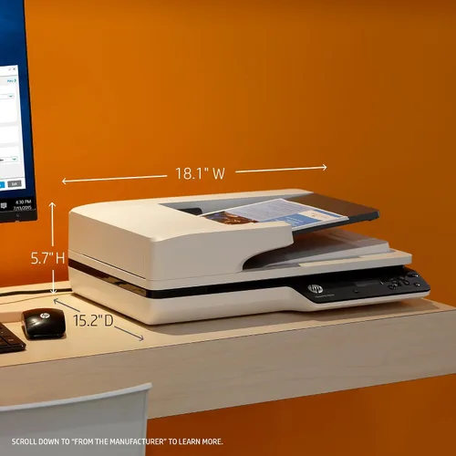 Vista 3 de HP ScanJet Pro 3500 f1 Escáner de cama plana (L2741A)