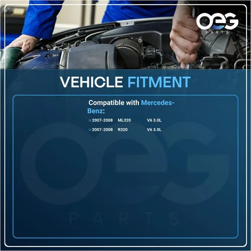 Vista 4 de Piezas de OEG nuevo alternador compatible con Mercedes Benz R320 V6 3.0L 07-08, GL320 V6 3.0L 2007, ML320 3.0L 07-09 6421540302 6421540502