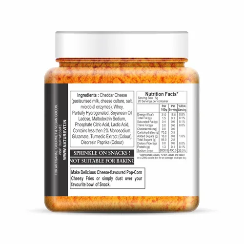 Vista 2 de NatureVit - Queso cheddar en polvo, 2.2 lbs [paquete de 4] (perfecto para maíz pop, pasta, condimentos de papas fritas)