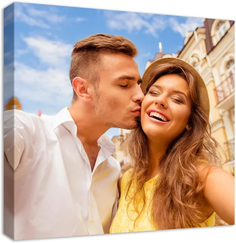 Vista 12 de YYYYHPP Impresiones en lienzo con tus fotos, arte de pared personalizado de foto a lienzo, impresión en lienzo para boda, familia, bebé, mascotas