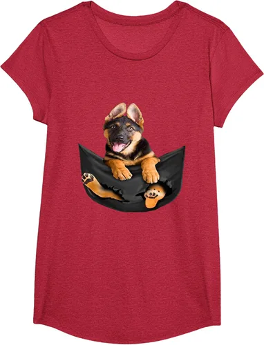 Vista 44 de Dog Lovers Gifts - Camiseta divertida con cara de perro con bolsillo, Negro, S