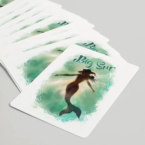 Vista 5 de Lantern Press Big Sur, California, Mermaid Underwater, 52 Playing Cards for Adults, Poker Size Card Deck