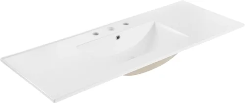 Vista 13 de Modway EEI-5068-BLK Cayman - Lavabo de baño de 18 pulgadas, color negro