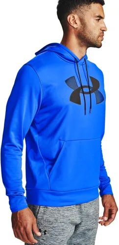 Vista 2 de Under Armour - Sudadera de polar con capucha para hombre con logotipo grande