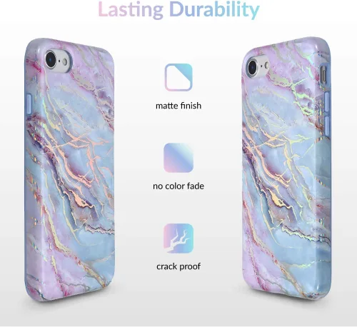 Vista 5 de Velvet Caviar - Funda protectora de gran calidad para perchone 8 y iPhone 7, Holo Moonstone