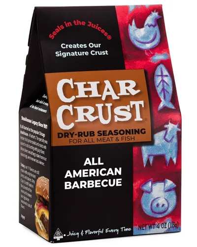 Vista 7 de Condimentos Char Crust para Barbacoa All American Condimentos todo en uno Perfectos para Costillas, Pollo, Cerdo, Hamburguesas, Alas Costra