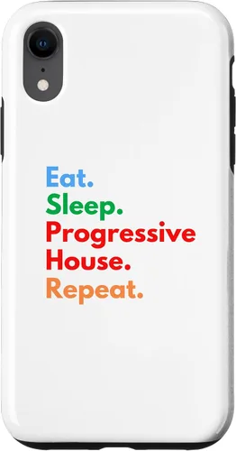 Vista 8 de iPhone 15 Eat Sleep Progressive House Repeat for House Music Lovers Case