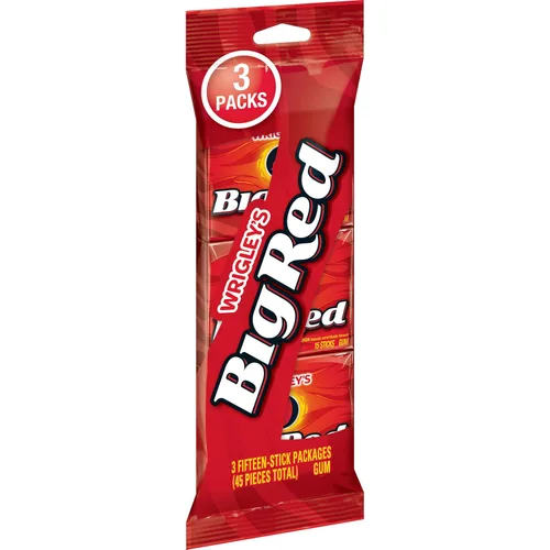 Vista 8 de Wrigley's Big Red Cinnamon Gum, paquete de 5 chicles (40 paquetes)