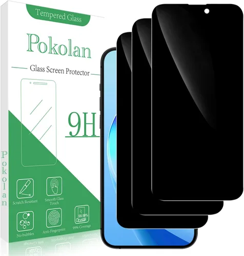 Vista 20 de Pokolan Protector de pantalla de privacidad diseñado para iPhone 11 Pro Max Negro