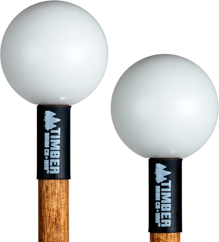 Vista 9 de Timber Drum Co. Paquete de Mazos de Percusión — ENSAMBLADO EN EE.UU. — Baquetas para Marimba, Redoble de Platillos, Glockenspiel, Bloque de Madera