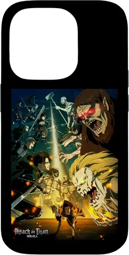 Vista 17 de Attack on Titan Funda de anime para iPhone 17 de temporada final de temporada 4