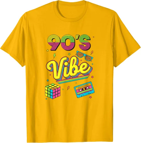 Vista 85 de 90s Nostalgia Retro Apparel - 90'S Vibe Retro T-Shirt Negro
