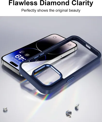 Vista 299 de HOOMIL Funda para iPhone 7 Plus/iPhone 8 Plus de 5.5 Pulgadas, sin amarillamiento, protección contra caídas, cubierta trasera dura transparente