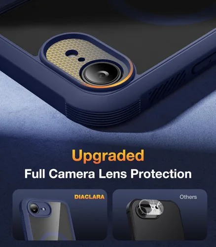 Vista 285 de DIACLARA - Funda transparente compatible con iPhone XR 6.1 pulgadas 2018
