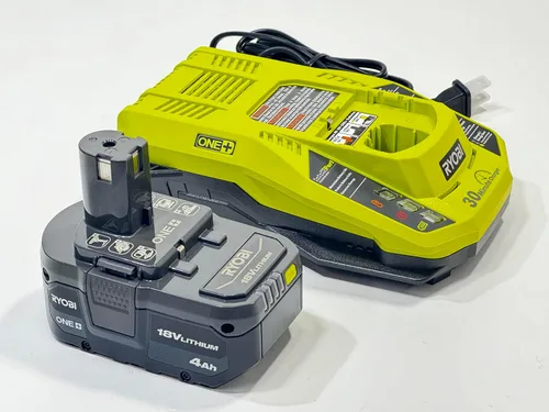 Vista 6 de Ryobi Kit de arranque de batería y cargador de alto rendimiento One+ 4.0AH de 18V Ryobi