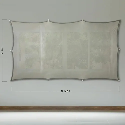 Vista 3 de Pantalla de proyección trasera holográfica con accesorios de montaje para proyectar videos de Halloween (5 x 9 pies y 40 x 60 pulgadas)