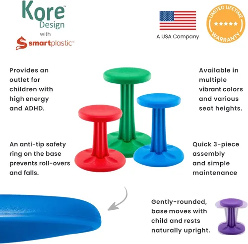 Vista 7 de Silla bamboleante para niños y adolescentes, para una experiencia activa donde los niños ya no tendrán que sentarse fijamente, "el mejor asiento