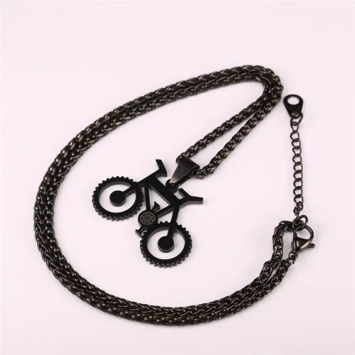 Vista 3 de U7 Punk Necklaces Stainless Steel 18K Gold Plated Large Hip Hop DaggerKnifeSwordSteampunk GearLarge Razor Blade Pendant Necklace for Men Women