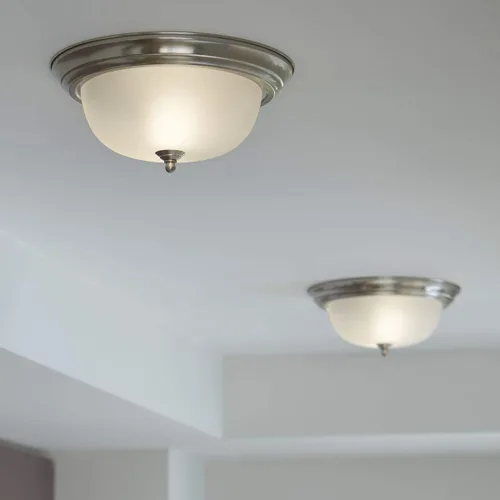 Vista 6 de Progress Lighting 2-Light Ceiling Light, Flush Mount Ceiling Light Fixture for Interior Kitchen Lights, Hallway, Bedroom, Living Room, 13-1/4
