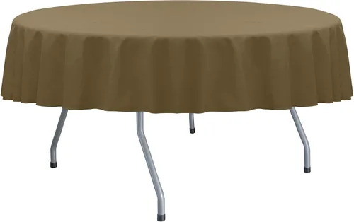 Vista 19 de Ultimate Textile Cotton-Feel - Mantel redondo de comedor fino de 72 pulgadas, color verde militar