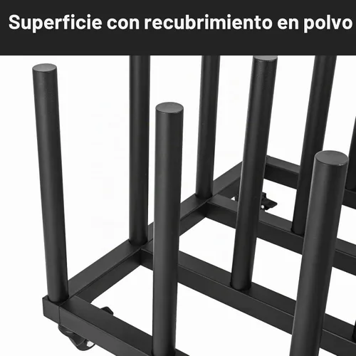 Vista 5 de Estante de almacenamiento de vinilo, soporte de rollo de vinilo de capacidad para 16 rollos, soporte de almacenamiento de rollos de núcleo redondo