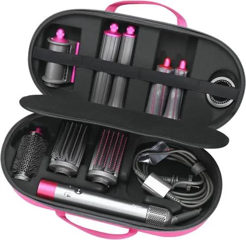 Vista 9 de RLSOCO Estuche Rígido para Dyson Airwrap Complete Long/Complete Styler HS08 HS05 HS01, NO para Dyson Airwrap i.d. - Se ajusta a 4 piezas de barriles