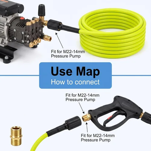 Vista 4 de RY31HPH01 Manguera flexible para lavadora a presión eléctrica Ryobi DeWALT