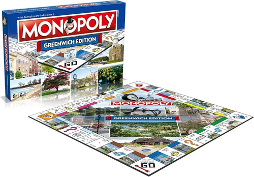Vista 3 de Monopoly Juego de mesa Massachusetts Edition: 2-6 jugadores Juegos de mesa familiares para niños y adultos, juegos de mesa para niños de 8 años