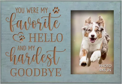 Vista 8 de EXQUIDECA Marco de Fotos Conmemorativo para Perros de 3.5 x 5 Pulgadas en Forma de Hueso Doble - Regalo de Condolencias por Fallecimiento de Mascota
