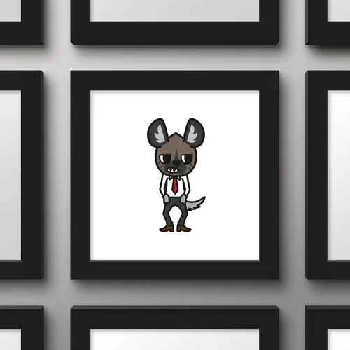 Vista 2 de Trends International Gallery Pops Sanrio Aggretsuko - Póster de pared Haida, 12.00 x 12.00 pulgadas, versión de marco negro