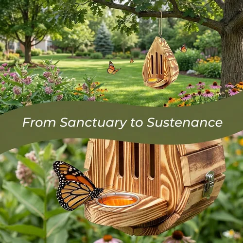 Vista 6 de Casas de mariposas para jardín - Experimenta la belleza de la naturaleza