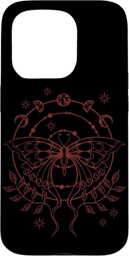 Vista 14 de Alt Emo Fairy Grunge Fairycore Goth Moth Moon Phases Case for iPhone 16