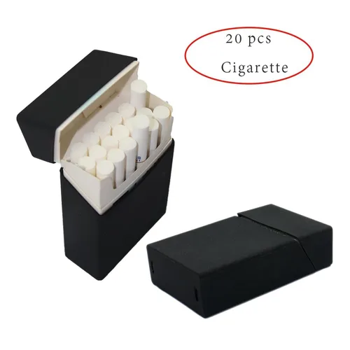 Vista 4 de boshiho - 2 fundas de silicona suave para cigarrillos para hombres, 20 unidades, protector de caja de cigarrillos ligero e impermeable (negro)