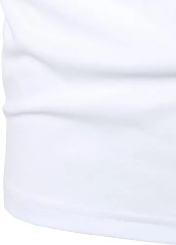 Vista 6 de HOOD CREW Polo para hombre, diseño básico, informal, con cuello en V