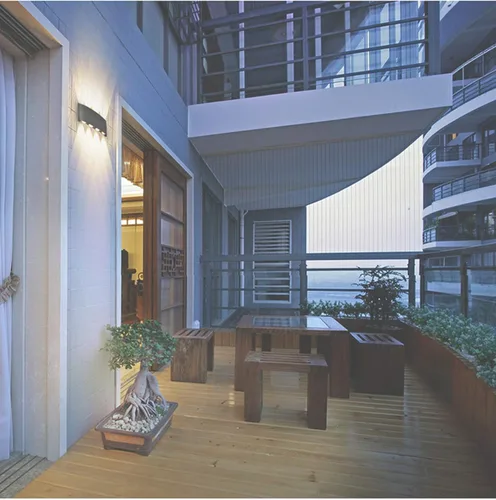 Vista 5 de Lámpara de pared LED moderna IP65, impermeable, para interiores y exteriores, apliques de pared de aluminio negro, blanco cálido para entrada