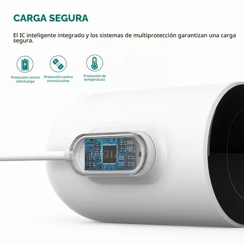 Vista 6 de TUSITA Cable de carga magnético para interiores compatible con Arlo Ultra 1 2, Pro 3 4 5 2K - 3M, color blanco
