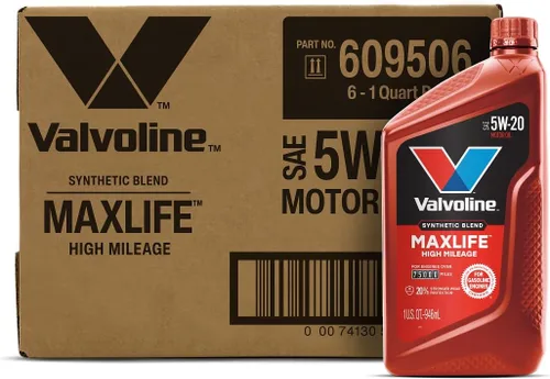 Vista 67 de Valvoline - Aceite de alto millaje 150 K con MaxLife Plus Technology, SAE 5W-20, 1 cuarto de galón