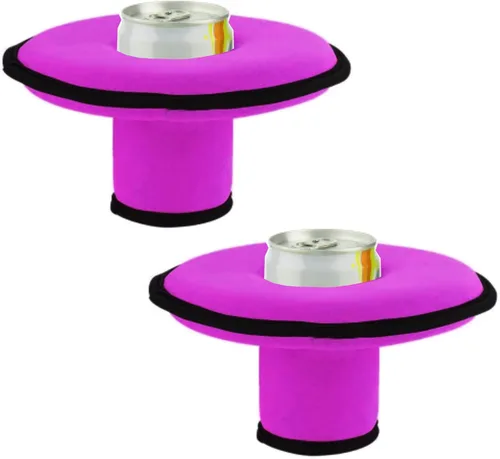 Vista 7 de Soporte flotante de neopreno para bebidas, portavasos flotante, para piscina, fiesta, diversión acuática, se adapta a latas/botellas delgadas