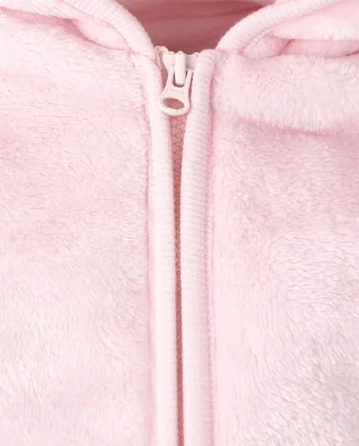 Vista 3 de The Childrens Place Sudadera con capucha para bebés y niñas con cremallera frontal Sherpa