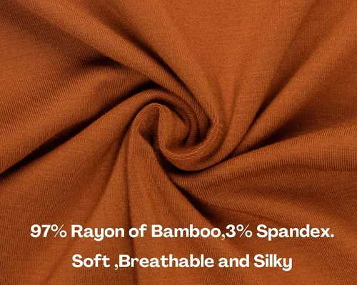 Vista 17 de GUISBY Conjunto de pijama de rayón de bambú para niños y niñas, ajuste cómodo, para uso diario, conjunto de pijama de 2 piezas