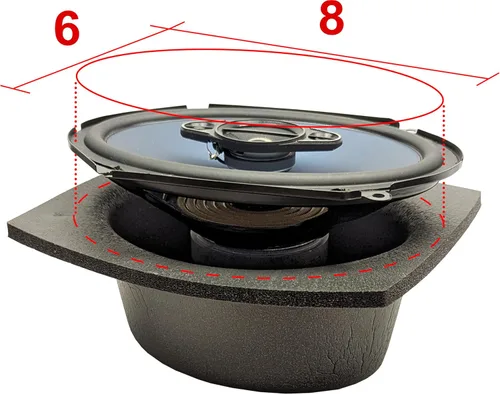 Vista 7 de Design Engineering DEI 050370 Boom Mat - Baffles para altavoz, 6 x 8 pulgadas, ovalados (paquete de 2)
