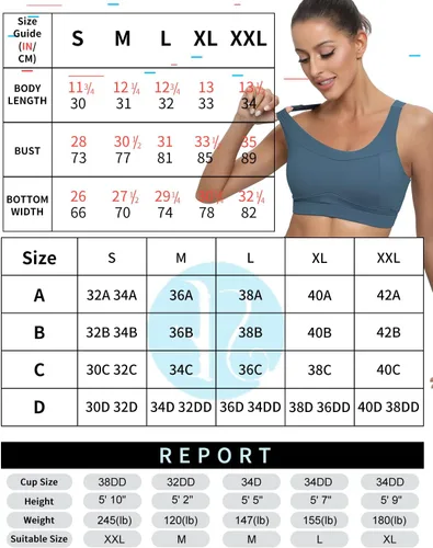 Vista 6 de RUNNING GIRL - Brasier deportivo de alto impacto para mujer, brasier de espalda cruzada, brasier de entrenamiento, brasier de yoga de línea larga