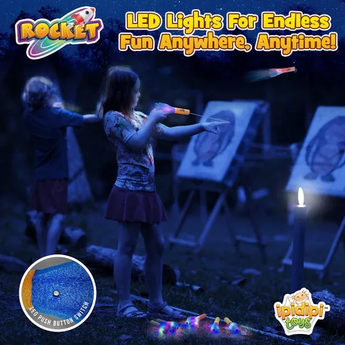Vista 8 de IPIDIPI TOYS Finger Rockets - Lanzador de cohetes de espuma para niños, artículos para fiestas, cohetes aéreos de alto vuelo, regalos divertidos