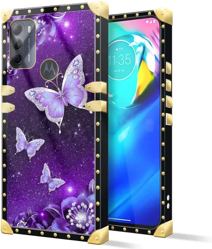 Vista 9 de Funda compatible con Motorola Moto G Power 2022, J Crown Queen con estampado de leopardo de lujo, elegante, suave, TPU a prueba de golpes