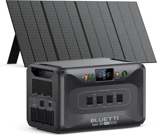 Vista 16 de BLUETTI Apex 300 - Estación de energía portátil, generador solar de 2764.8 Wh con batería de reserva con 6 salidas de CA de 3840 W