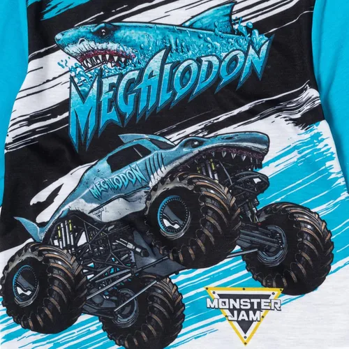 Vista 5 de Monster Jam Grave Digger - Camisa y pantalones de pijama