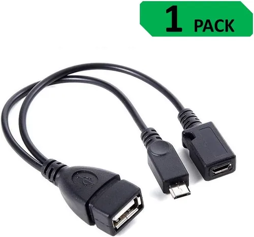 Vista 6 de Cable USB OTG para Firesticks 4K/4K Max/Cube/lite/2ª generación, dispositivos Android y dispositivos host, adaptador universal habilitado para micro