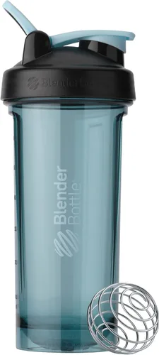 Vista 27 de BlenderBottle - Botella agitadora Pro Series perfecta para batidos de proteínas y preentrenamiento, 24 onzas, color gris humo Gris (Smoke Grey)