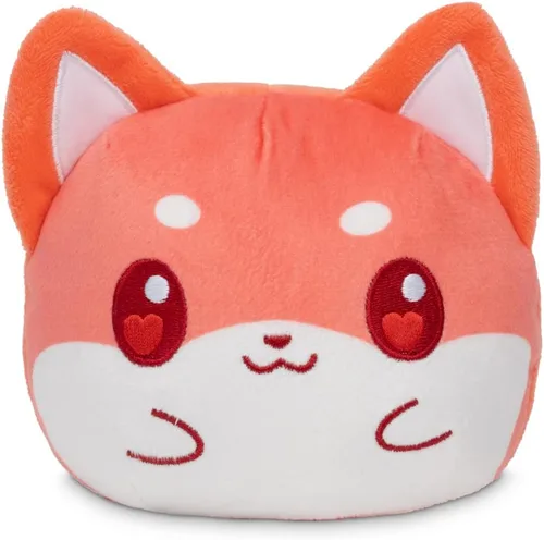 Vista 6 de TeeTurtle - Peluche reversible para el día de San Valentín, 4 pulgadas Gato