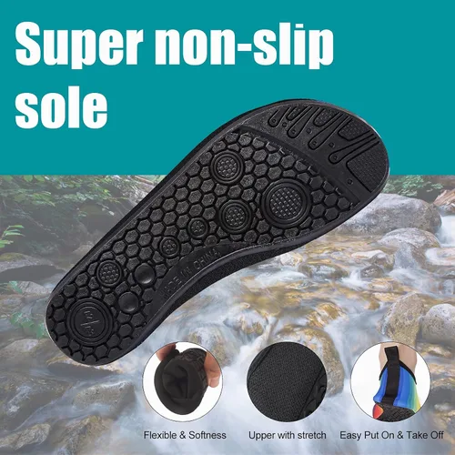 Vista 2 de Metog Zapatos de agua, secado rápido, para deportes de playa, natación, surf, yoga, estilo pie desnudo, para hombre y mujer